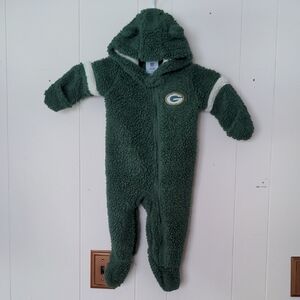 Team Apparel Green Kids Hooded Footie
